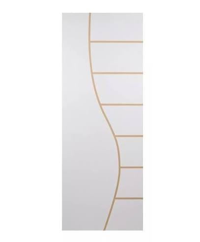 Porta HDF Branca Listrada