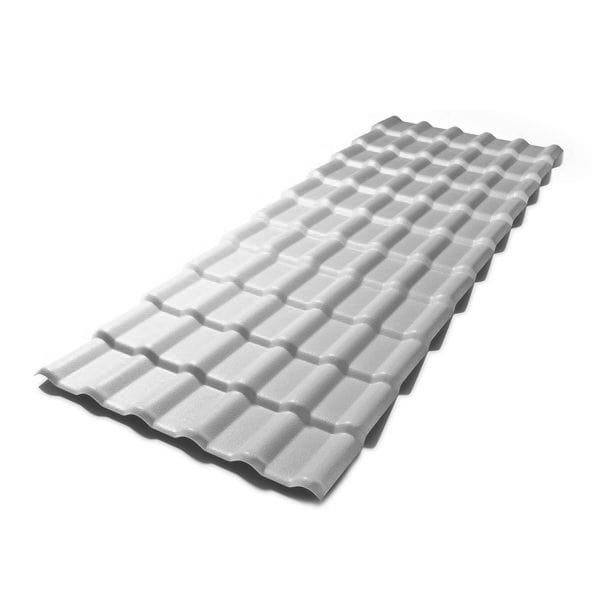 Telha de PVC Plana Cinza